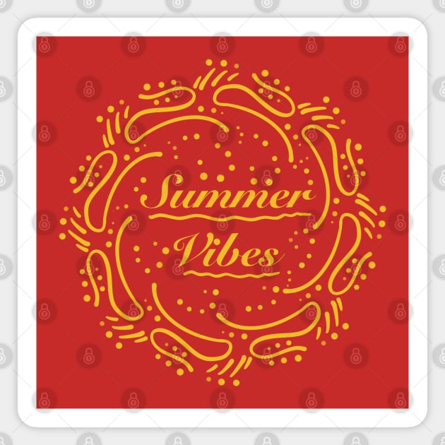 Summer vibes in the air Sticker by Xatutik-Art